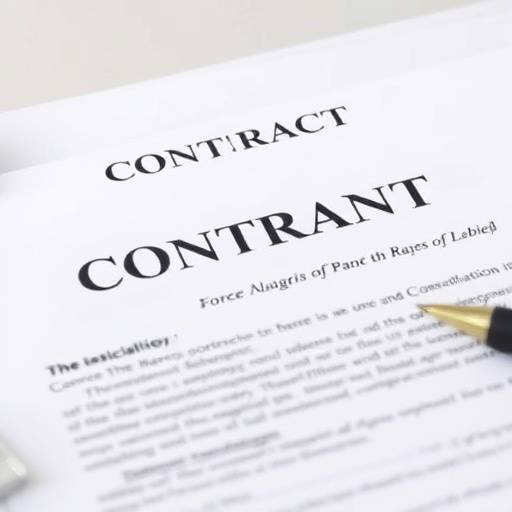 Imagen de un contrato formal, simbolizando los términos y condiciones.